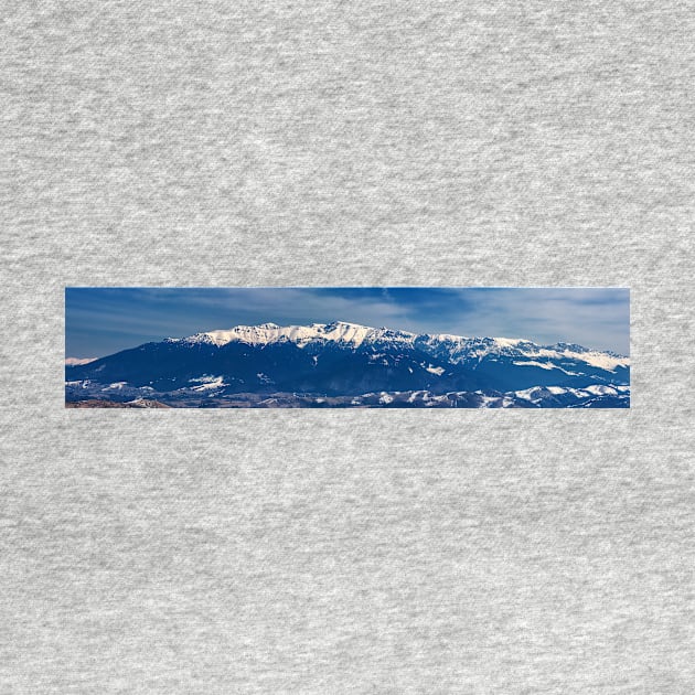 Mountain range in winter, Bucegi Mountains, Romania by naturalis